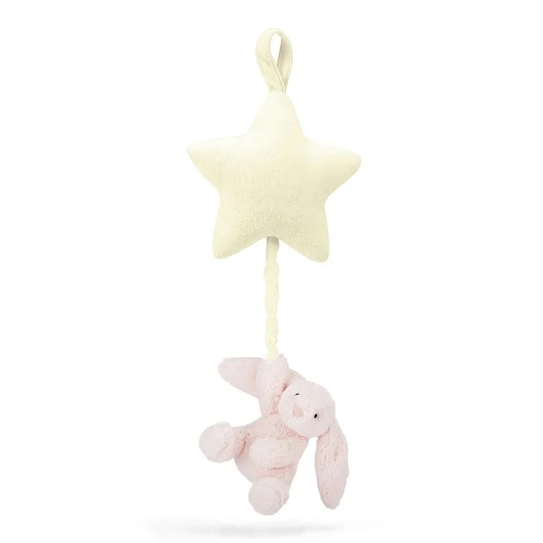 Buy Bashful Pink Bunny Star Musical Pull - Online at Jellycat.com粉色音乐风铃兔子