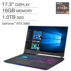 ROG Strix G17 Laptop (144Hz, R9 5900HX, 3060, 16GB, 1TB)