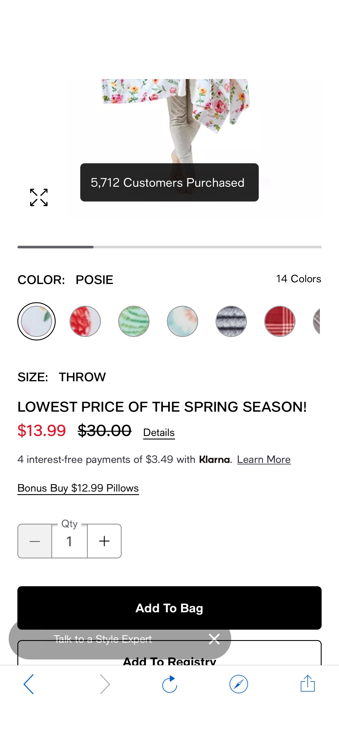 Charter Club Cozy Plush Wrap Robe Throw, 50" x 70", Created for Macy's & Reviews - Home - Macy's