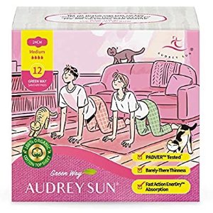 $4.40 AUDREY SUN Organic Pads Menstrual 有机棉卫生巾