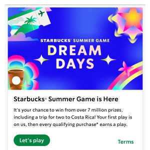  星巴克Summer Game
