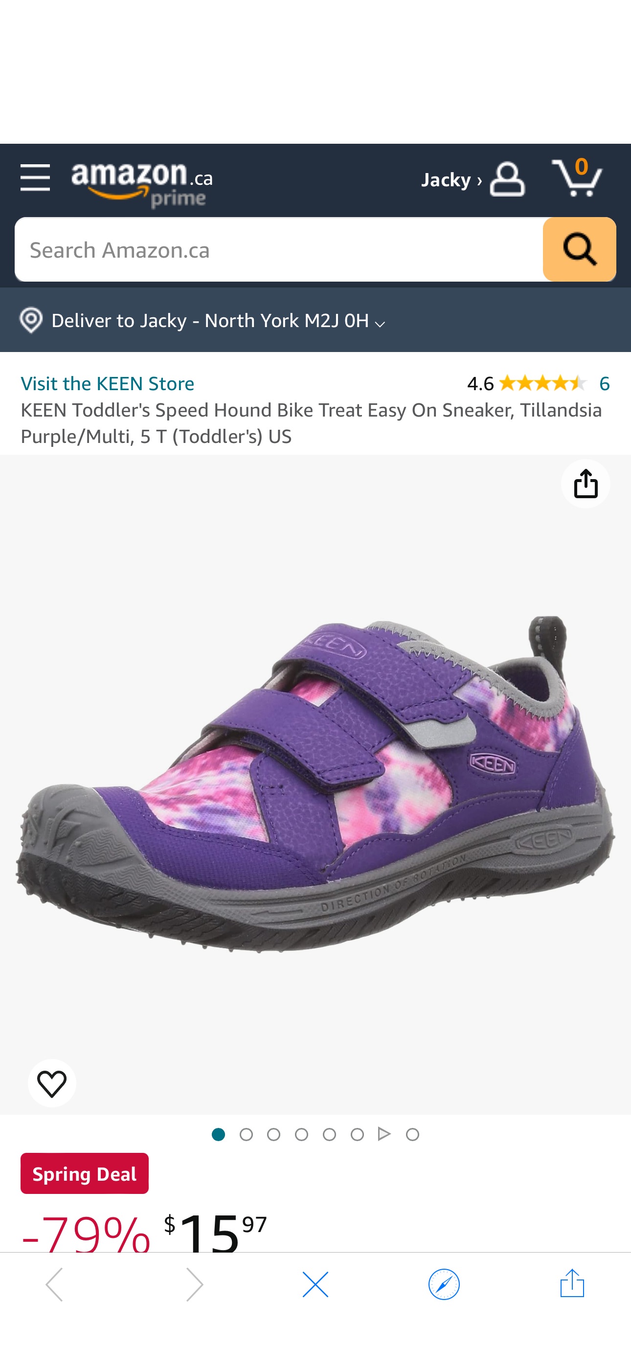 KEEN Toddler's Speed Hound Bike Treat Easy On Sneaker, Tillandsia Purple/Multi, 5 T (Toddler's) US : Amazon.ca: Clothing, Shoes & Accessories