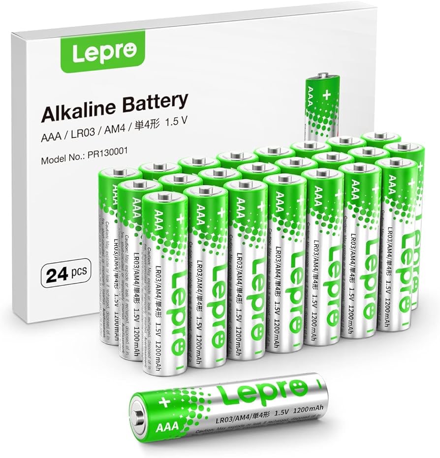 Amazon.com: Lepro AAA Batteries 24 Pack, Triple A Batteries with Ultra Long-Lasting Power – High Performance, 1200mAh 1.5V AAA 7号充电电池