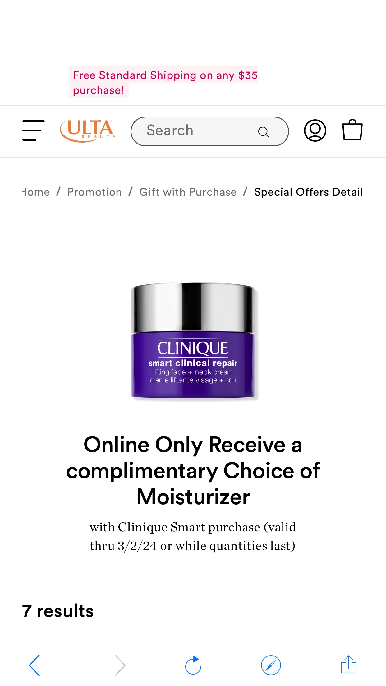 Online Only Receive a complimentary Choice of Moisturizer | Ulta Beauty 买一送四个赠品