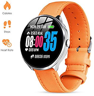 Amazon.com: GOKOO Smart Watch for Women with All-Day Heart Rate Blood Pressure Sleep Monitor Waterproof Calorie Counter Step Reminder 1.3 inch Touchscreen Leather (Orange): TopMall
GOKOO 女士智能手表
