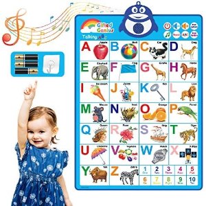 儿童益智电子互动学习挂图，学习数字、字母、唱歌