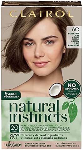 Amazon.com : Clairol Natural Instincts Demi-Permanent Hair Dye, 6C Light Brown Hair Color, Pack of 1 : Beauty & Personal Care