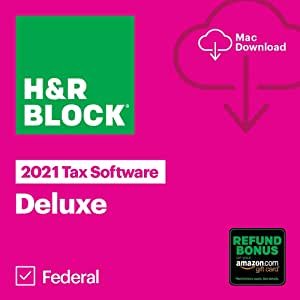 H&R Block 专业报税软件2021 Deluxe Mac下载版