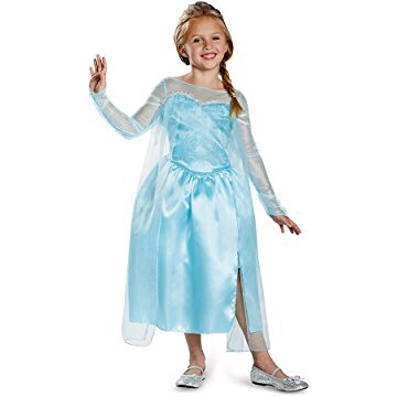 Disney's Frozen Elsa Snow Queen Gown Classic Girls Costume