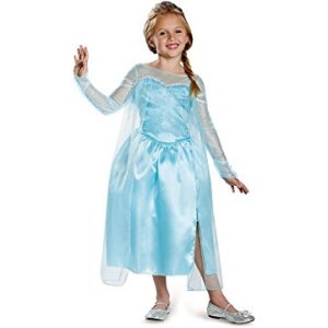 M号7-8只要$6.89 Disney s Frozen Elsa Snow Queen Gown Classic Girls Costume