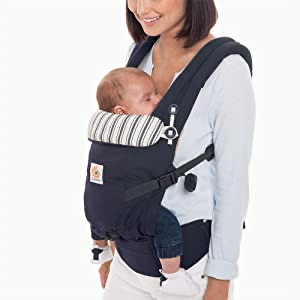 Amazon.com : Ergobaby Adapt Ergonomic Multi-Position 婴儿背带Baby Carrier (7-45 Pounds), Admiral Blue : Baby