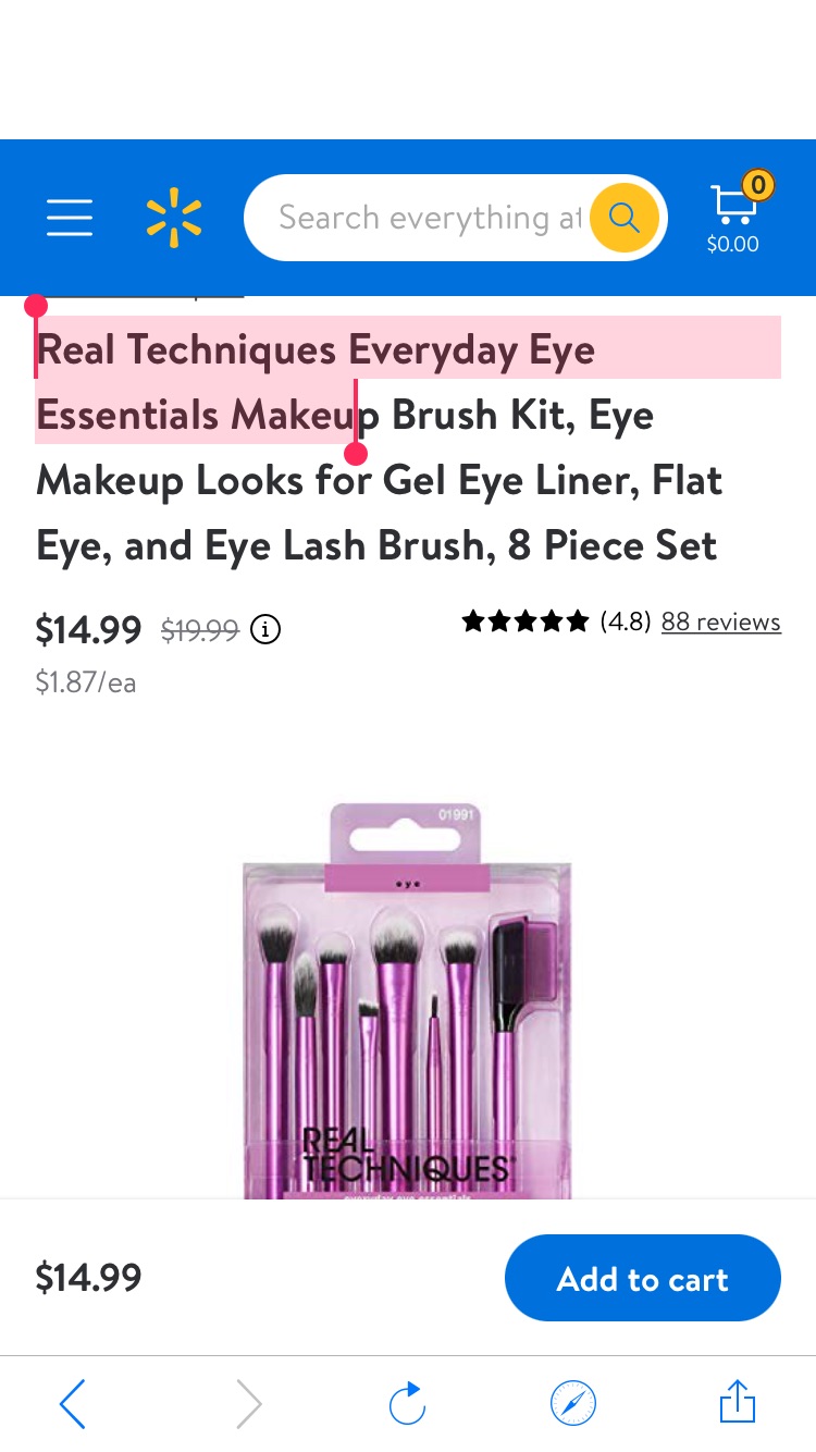 Real Techniques 每日基本眼部化妆刷套装