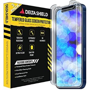 DeltaShield iPhone 12 Pro Max 钢化玻璃膜 3片装