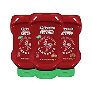 Huy Fong Hot Sriracha Chili Sauce Tomato Ketchup 20oz 3pack