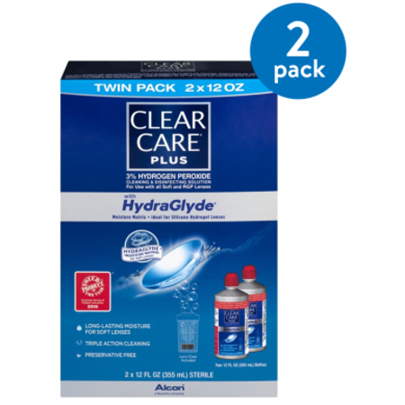 Clear Care Plus HydraGlyde Solution Twin Pack x 2 Pack