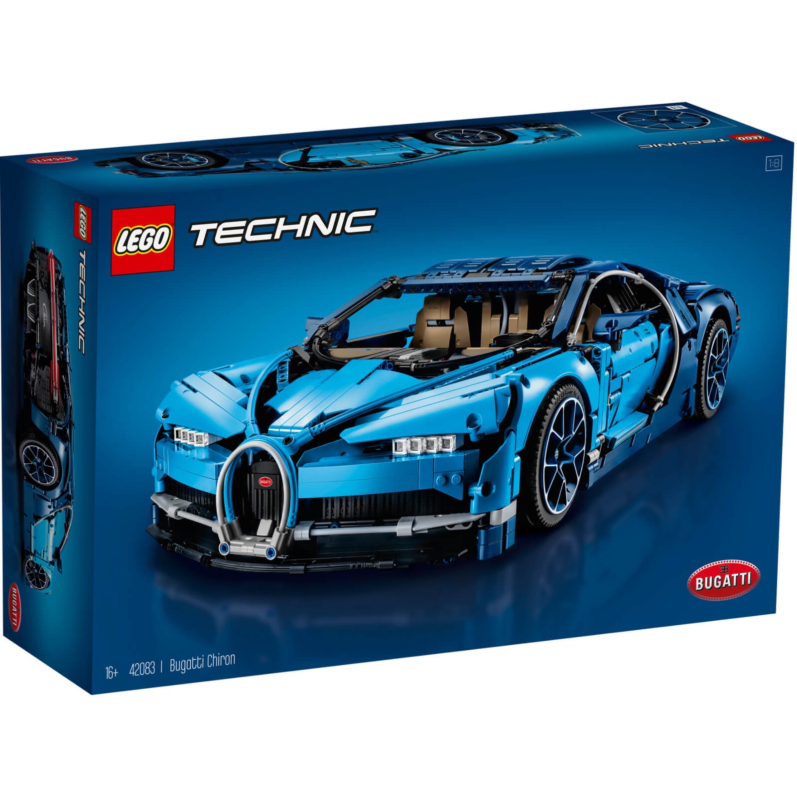 LEGO Technic: Bugatti Chiron Supercar (42083) Toys | Zavvi US布加迪乐高