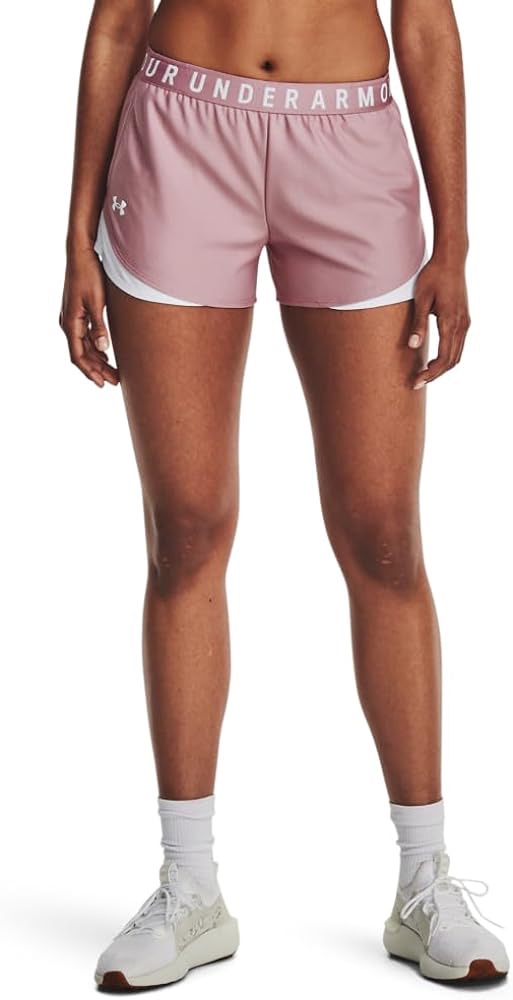 Amazon.com: Under Armour Women's Play Up 3.0 Shorts, (697) Pink Elixir/White/White, Large : Clothing, Shoes & Jewelry
