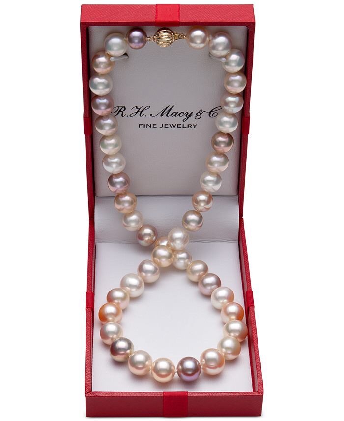 Belle de Mer Cultured Freshwater Pearl (9-1/2mm) Collar 18" Necklace - Macy's