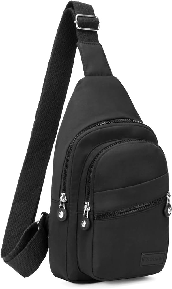 Amazon.com : Small Sling Backpack Crossbody Sling Bag for Women, Chest Bag Daypack Fanny Pack Cross Body Bag for Outdoors Hiking Traveling - Black : Sports & Outdoors