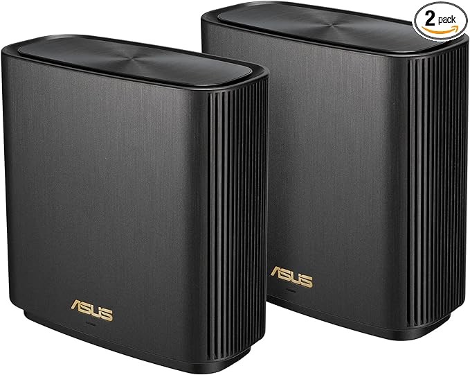 Amazon.com: ASUS ZenWiFi XT9 AX7800 Tri-Band WiFi6 Mesh WiFiSystem (2Pack), 802.11ax, up to 5700 sq ft & 6+ Rooms, AiMesh, Lifetime Free Internet Security, Parental Controls, 2.5G WAN Port, UNII 4, Ch