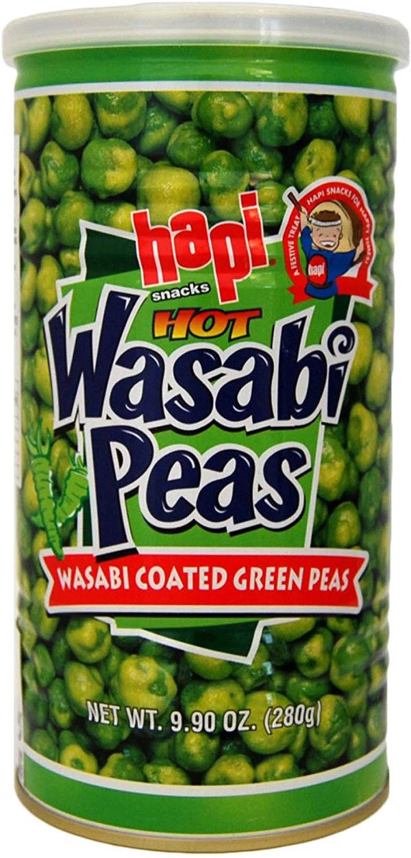 Hot Wasabi Peas, 9.9-Ounce Tins (Pack of 4)