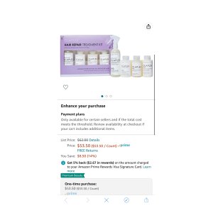 $53.5 Amazon.com: Hair Repair Treatment Kit : Beauty & Personal Care