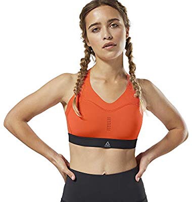 Amazon.com: Reebok Women's PureMove Sports Bra, Carotene, Small: Clothing 女款运动内衣