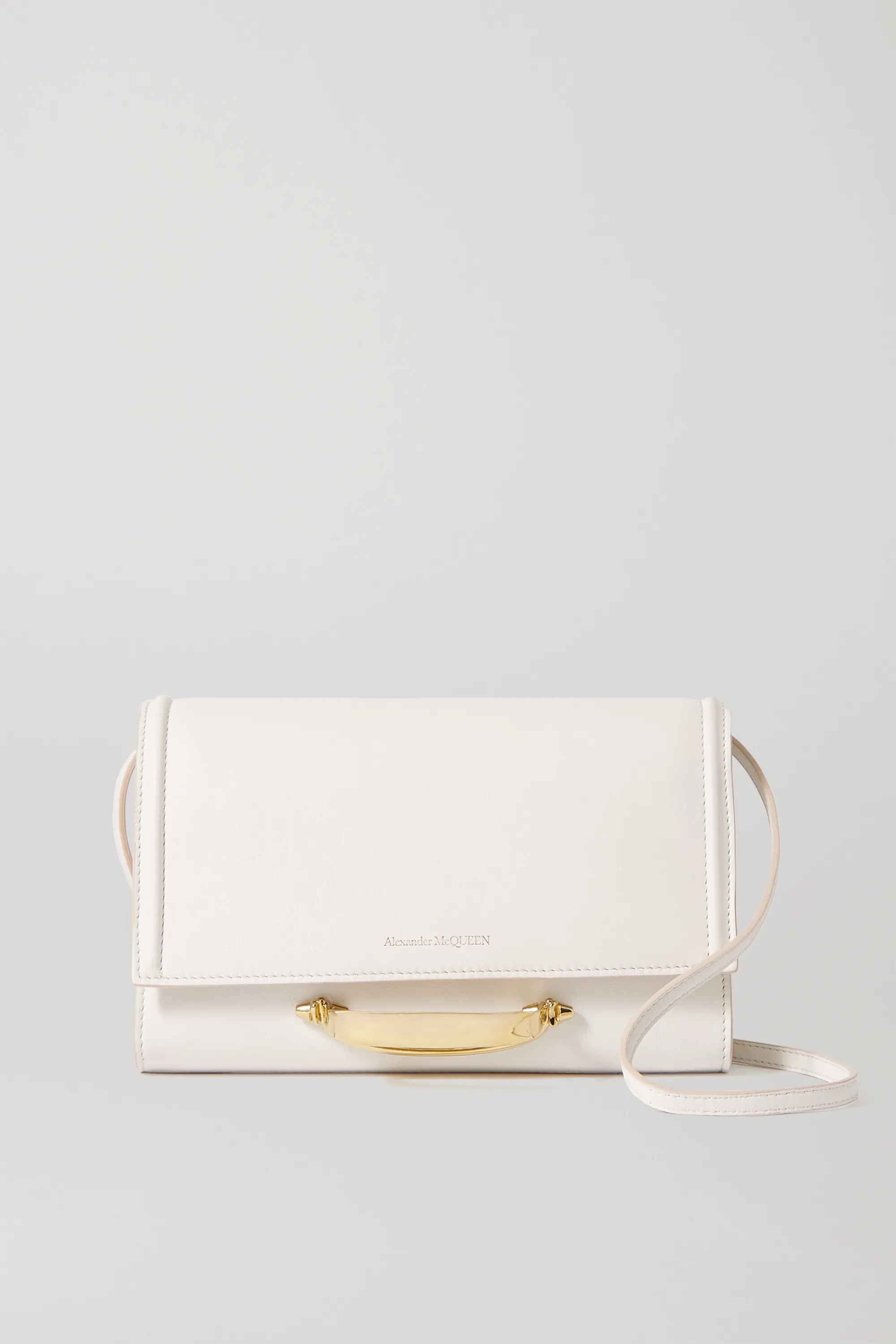 White The Story leather shoulder bag | Alexander McQueen | NET-A-PORTER包包