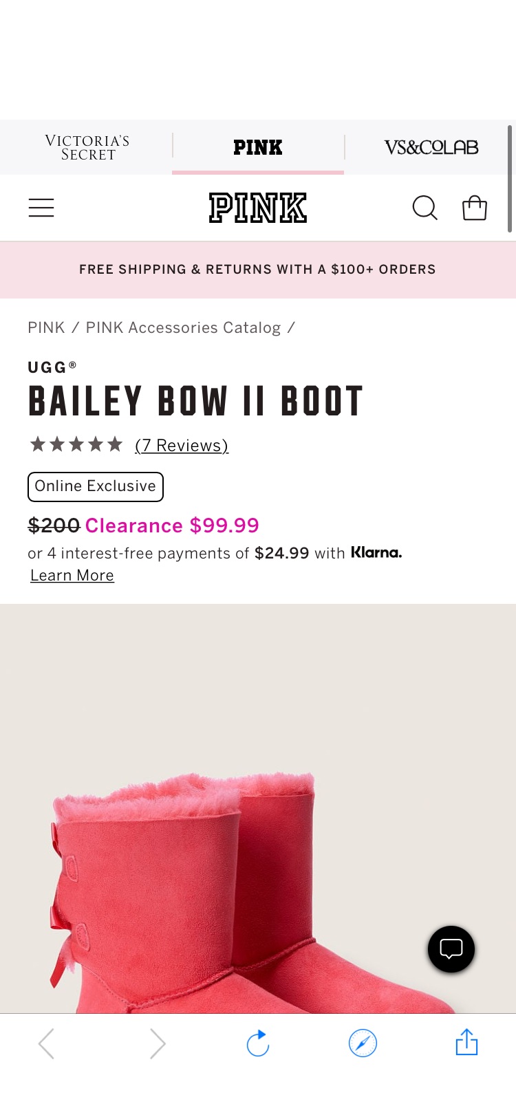 Bailey Bow II Boot - Shoes - PINK