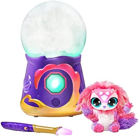 Amazon.com: Magic Mixies Magical Misting Crystal Ball with Interactive 8 inch Pink Plush Toy and 80+ Sounds and Reactions : Clothing, Shoes & Jewelry