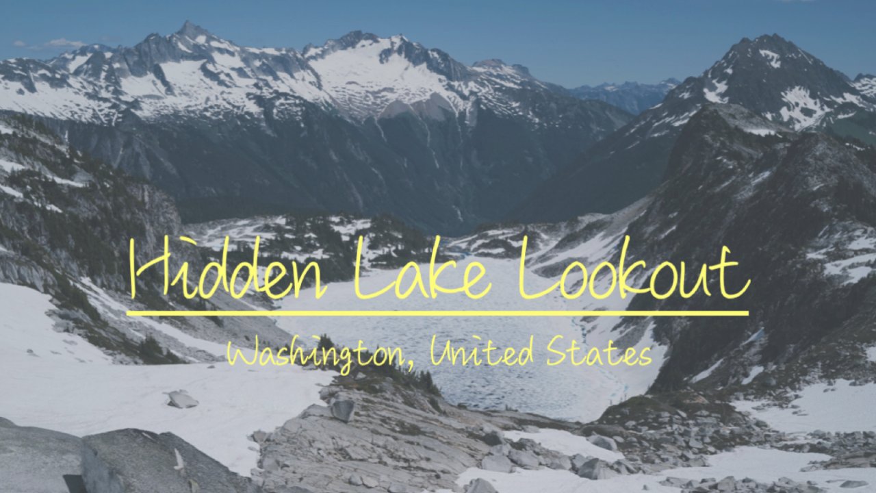 西雅图周边Hiking | Hidden Lake Outlook