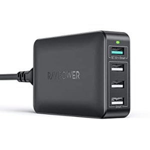 RAVPower USB Quick Charger 40W 4接口 快充墙插