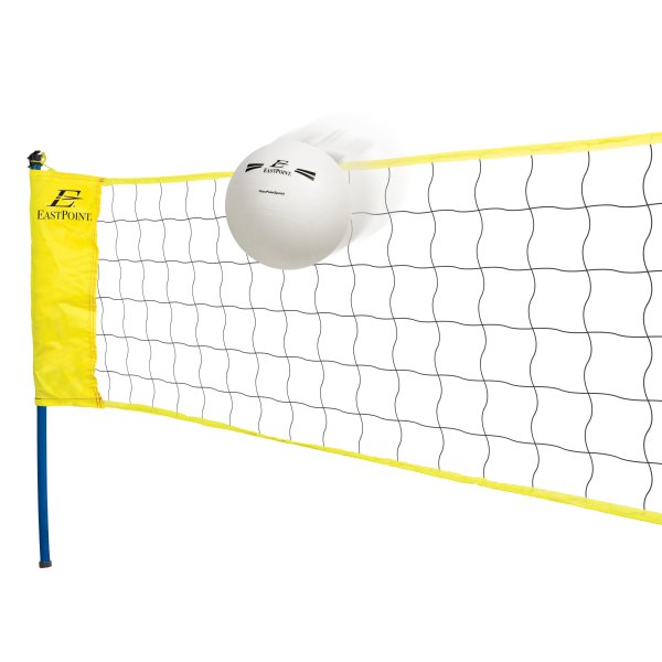 Easy Up Volleyball Set; Includes Ball, Pump, Stakes and Carry Bag
