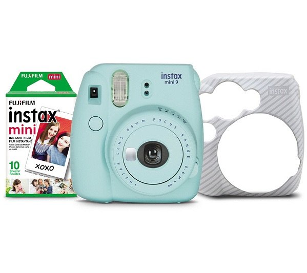 Instax Mini 9 Instant Print Camera with Film & Case