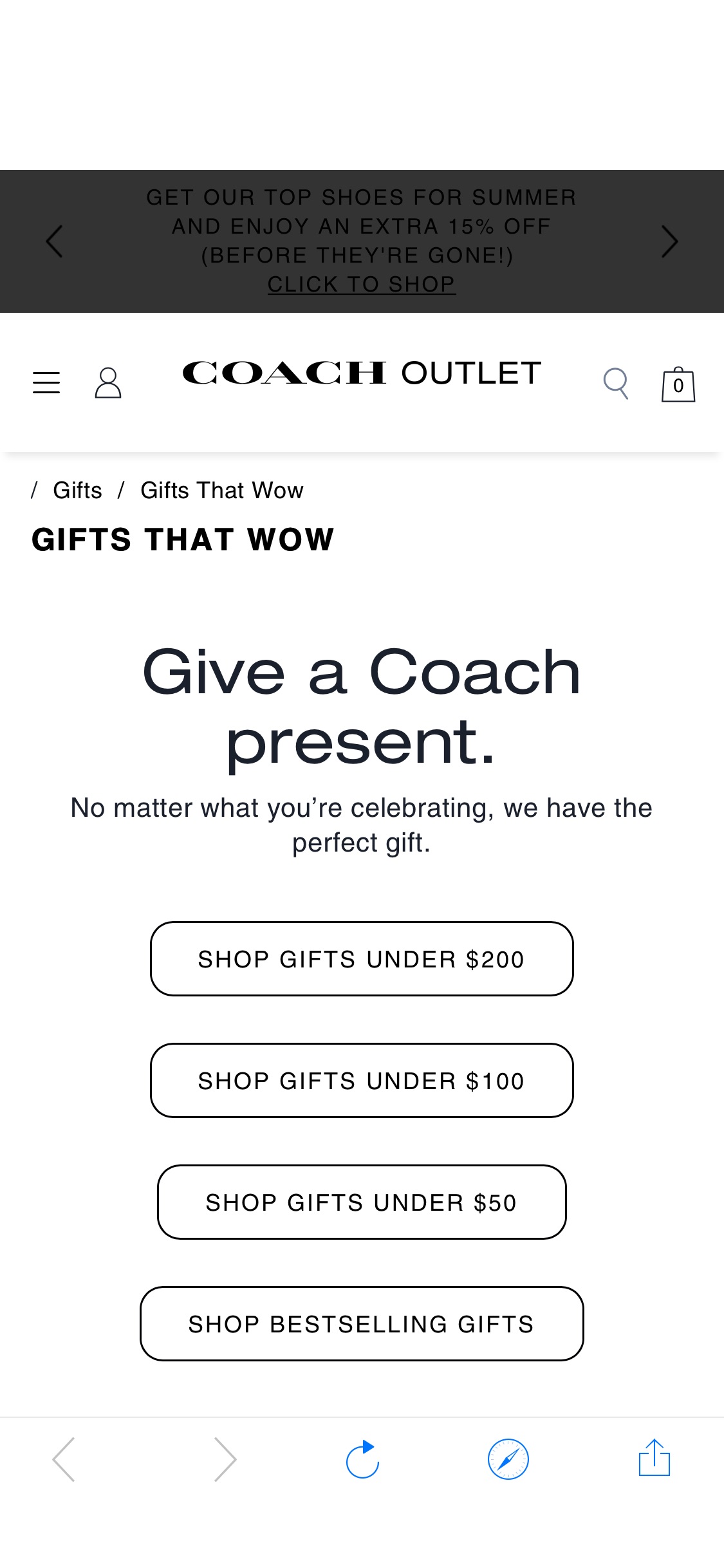 Gifts | COACH® Outlet毕业礼物低至4折