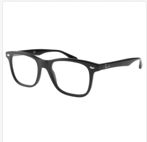 Ray Ban RX RX5248-2000 51MM Highstreet Framed Prescription Eye Glass Shiny Black 雷朋眼镜框