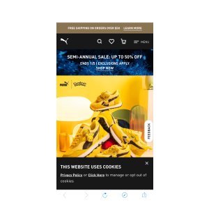 $20 PUMA.com | Forever Faster.