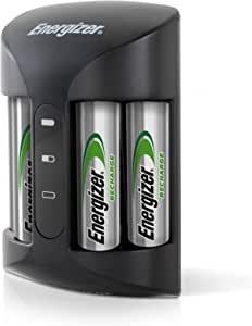 AA and AAA Battery Charger with 4 AA NiMH Rechargeable Batteries