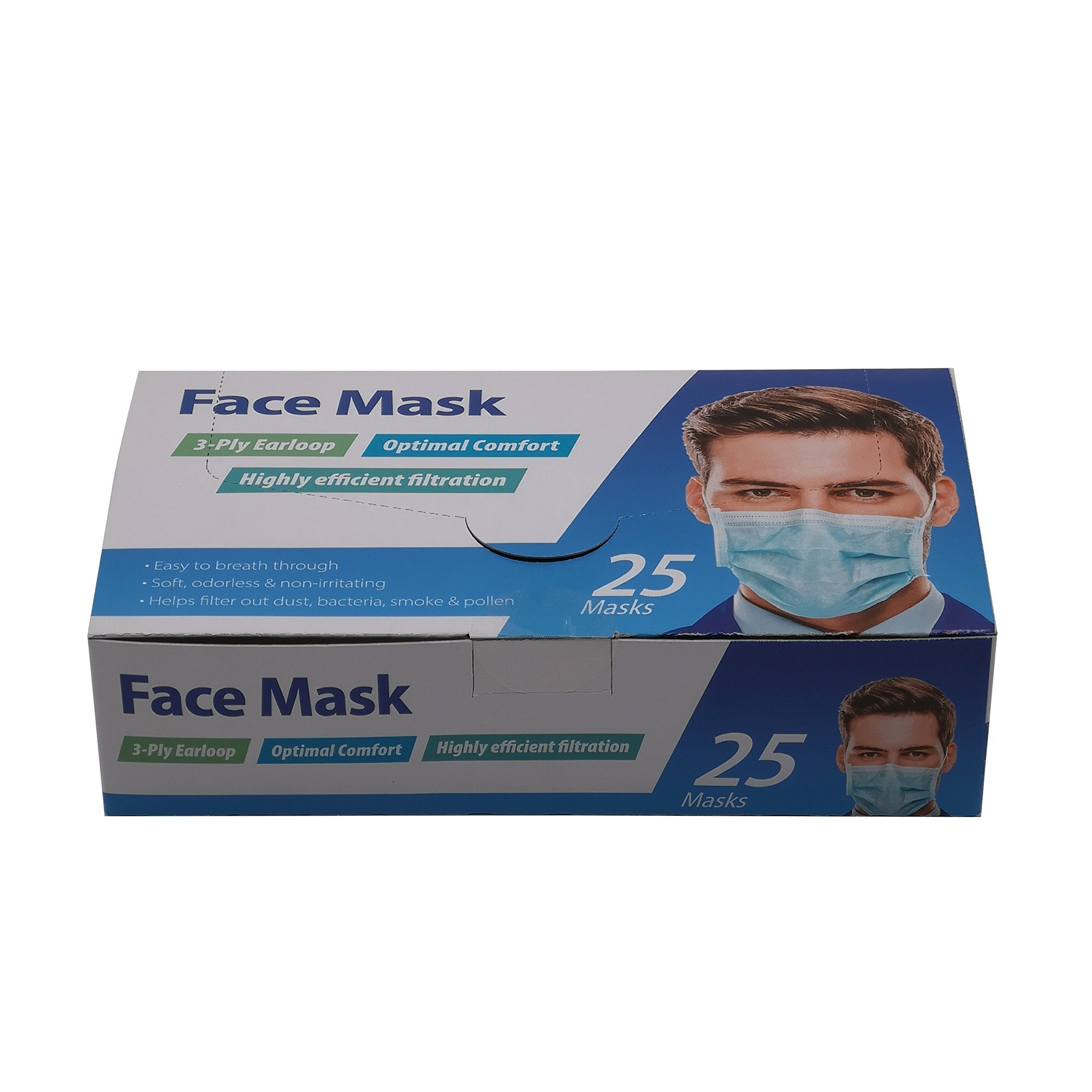 3-Ply Earloop Face Mask3层口罩（25个）