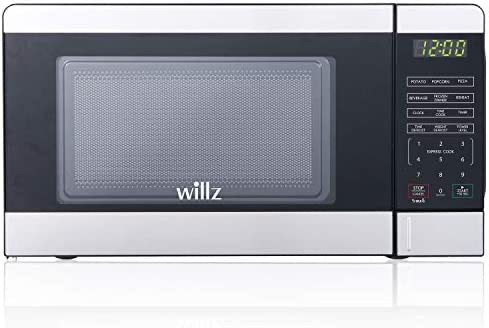 Amazon.com: Willz WLCMV207S2-07 Countertop Small Microwave Oven with 6 Preset Cooking Programs Interior Light LED Display, 0.7 Cu.Ft, Stainless Steel : Home & Kitchen