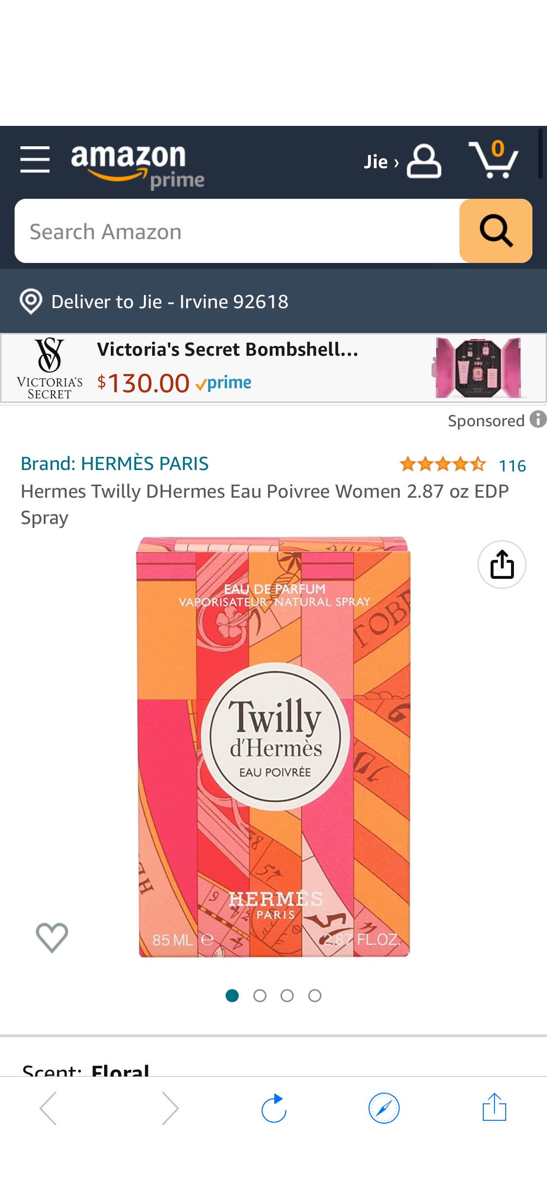 Amazon.com : Hermes Twilly DHermes Eau Poivree Women 2.87 oz EDP Spray : Beauty & Personal Care