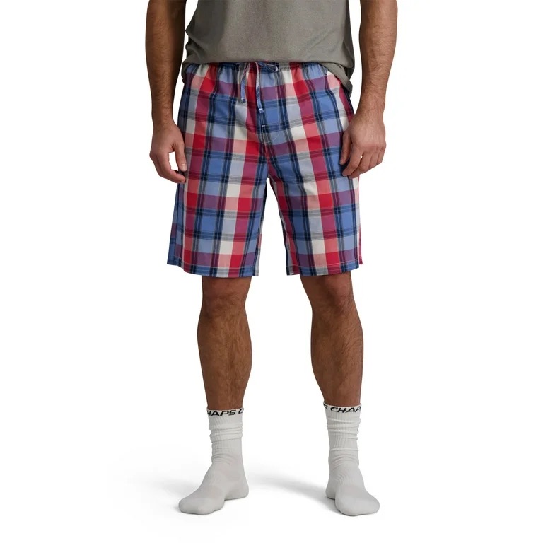 Chaps Men's Classic Poplin Sleep Shorts with Pockets - Walmart.com