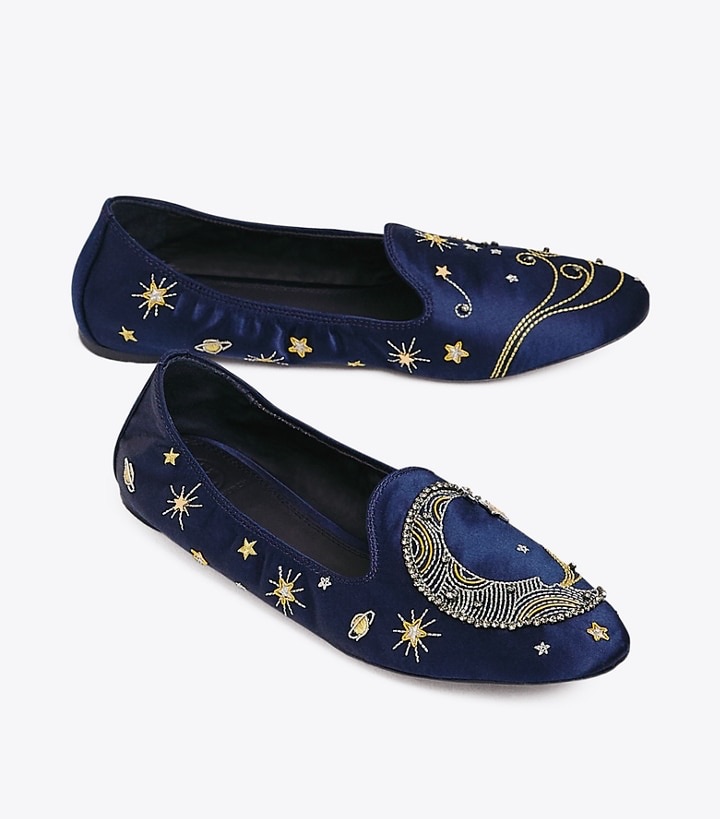 Olympia Embroidered Loafer: Women's Designer Flats | Tory Burch