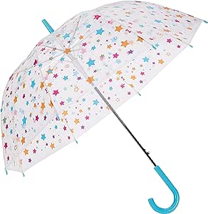 Amazon Basics 34.5英寸拱形透明雨伞
