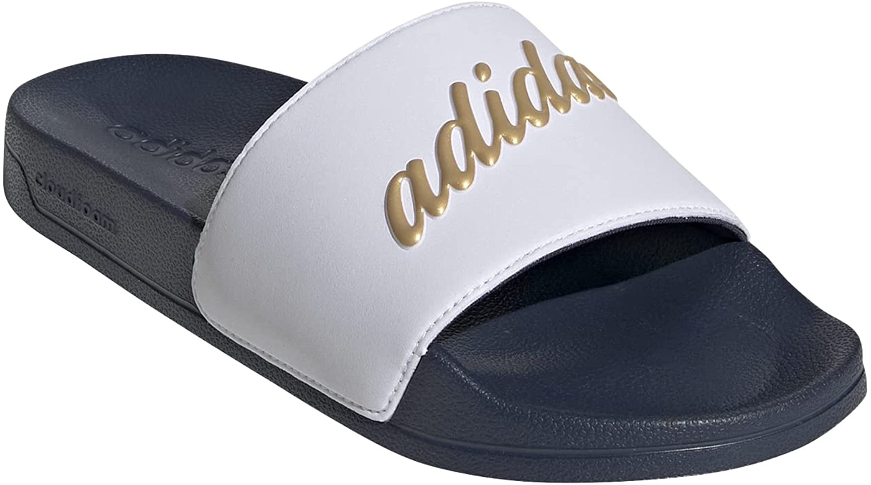 Amazon.com | adidas Women's Adilette Shower Slides Sandal, Acid Red/Flash Orange/Core Black, 8 | Sport Sandals & Slides