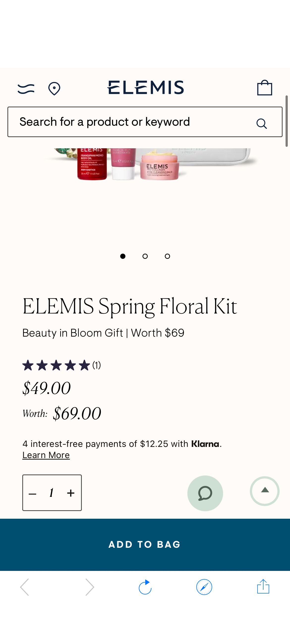 ELEMIS Spring Floral Kit ELEMIS：春天如火如荼！这款5件套套装包括适合旅行的畅销产品，别致的化妆包和可爱的花卉头带，让您的皮肤焕然一新、滋养和保湿。