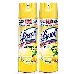 Amazon.com: Lysol Disinfectant Spray, Sanitizing and Antibacterial Spray, For Disinfecting and Deodorizing, Lemon Breeze, 19 Fl Oz (Pack of 2), Packaging May Vary : Everything Else