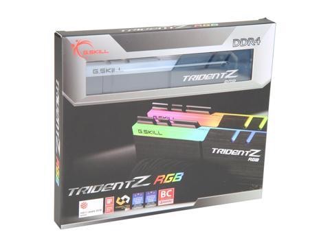 芝奇幻光戟3600高频内存条G.SKILL TridentZ RGB Series 16GB (2 x 8GB) 288-Pin DDR4 SDRAM DDR4 3600 (PC4 28800) Desktop Memory Model F4-3600C19
