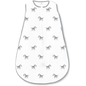 Amazon.com : Amazing Baby Microfleece Sleeping Sack, Zebra, Soft Black, Large, Wearable Blanket with 2-way Zipper : Baby睡袋