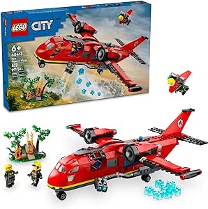 Amazon.com: LEGO City Fire Rescue Plane Toy for Kids and Fans of Firefighter Toys, 60413